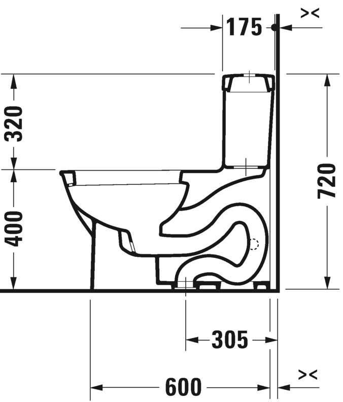 مرحاض قطعة واحدة, 212301