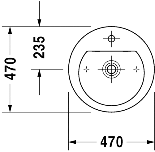 حوض أعلى سطح أفقي, 049747