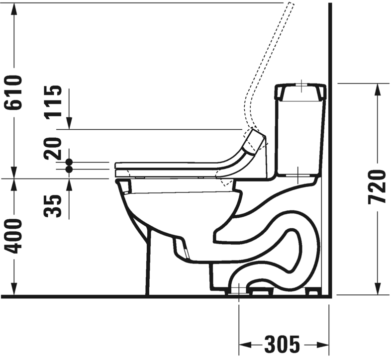 مرحاض قطعة واحدة, 212301