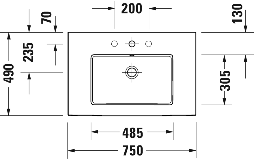 Washbasin, furniture washbasin, 236375