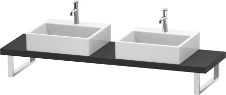 Console for above counter basin and countertop basin compact, LC101C08080 Width maximum 2000 mm