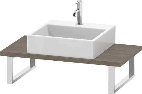 Console for above counter basin and countertop basin compact, LC104C03535 Width maximum 2000 mm