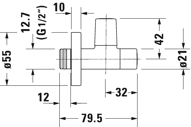 Design angle valve, UV1690000