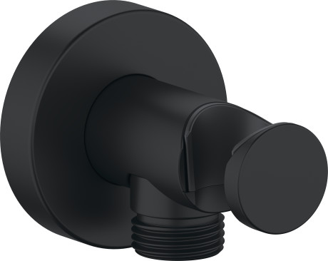 wall outlet, UV0630009046 black matt, connection size DN15
