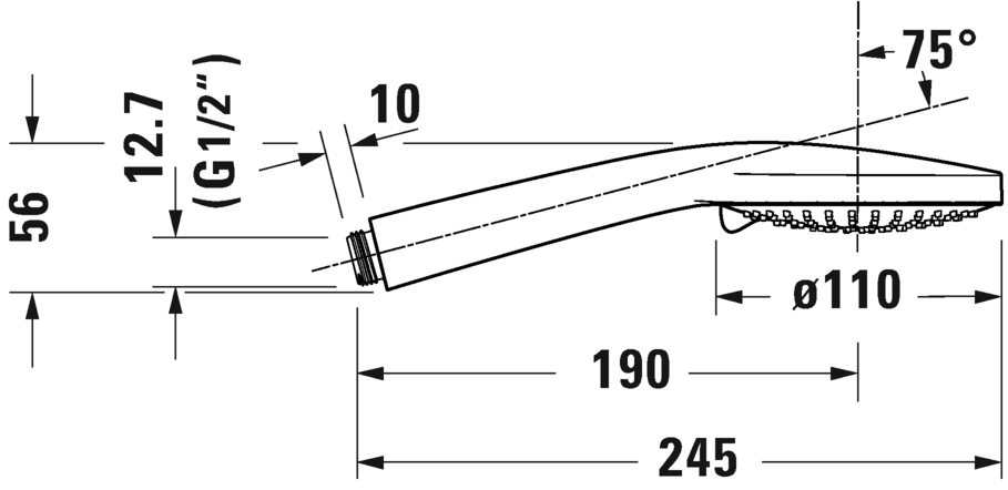 Hand shower 3jet 110, UV0650015