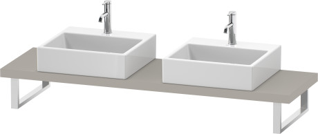 Console for above counter basin and countertop basin compact, LC101C08383 Width maximum 2000 mm