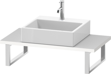 Console for above counter basin and countertop basin compact, LC104C08484 Width maximum 2000 mm