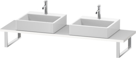 Console for above counter basin and countertop basin compact, LC105C08484 Width maximum 2000 mm
