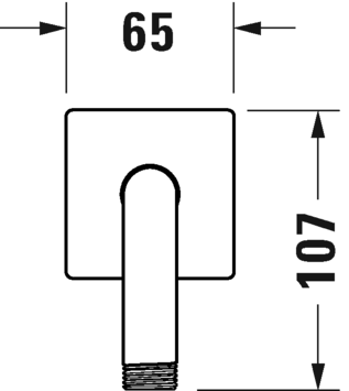 Shower arm, UV0670036