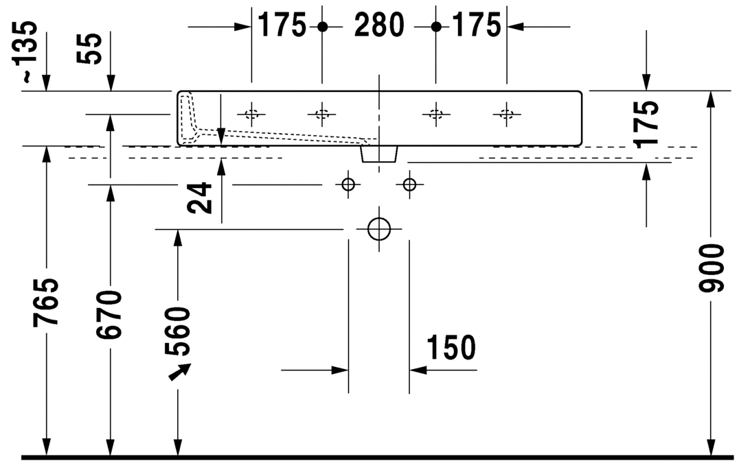 حوض أرضي, 045410