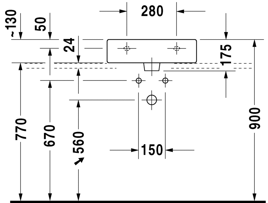 حوض أرضي, 045450