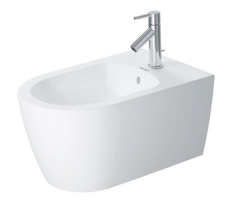 Wall-mounted bidet, 2288153200 White Satin Matt, Number of faucet holes per wash area: 1