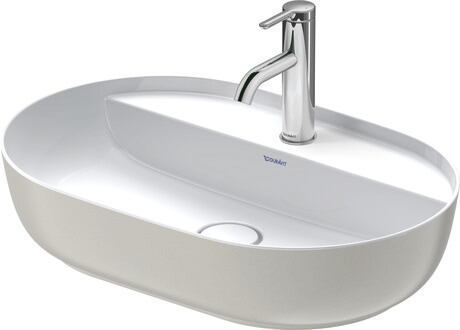 Washbowl, 0380602300 Interior colour White High Gloss, Exterior colour Grey Satin Matt, Number of washing areas: 1 Middle, Number of faucet holes per wash area: 1 Middle, Back side glazed: No