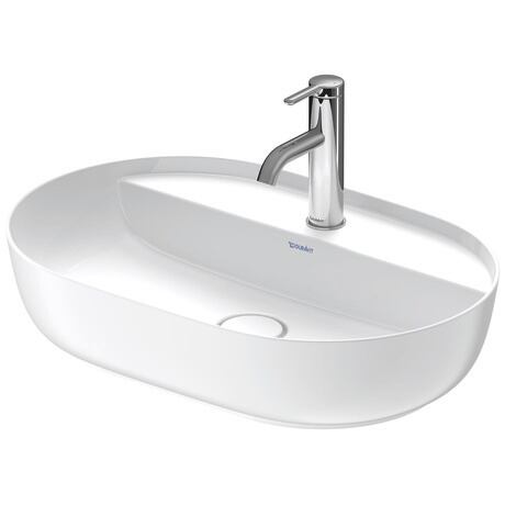 Washbowl, 0380602600 Interior colour White High Gloss, Exterior colour White Satin Matt, Number of washing areas: 1 Middle, Number of faucet holes per wash area: 1 Middle, Back side glazed: No