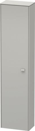 Tall cabinet, BR1320L0707 Hinge position: Left, Concrete grey Matt, Decor, Handle Concrete grey