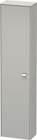 Tall cabinet, BR1320L1007 Hinge position: Left, Concrete grey Matt, Decor, Handle Chrome