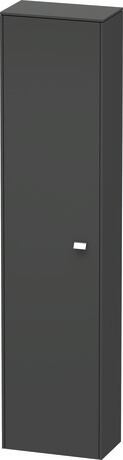 Tall cabinet, BR1320L1049 Hinge position: Left, Graphite Matt, Decor, Handle Chrome