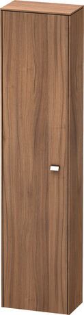 Tall cabinet, BR1320L1079 Hinge position: Left, Walnut Matt, Decor, Handle Chrome