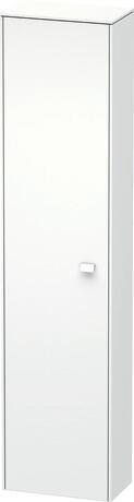 Tall cabinet, BR1320L1818 Hinge position: Left, White Matt, Decor, Handle White