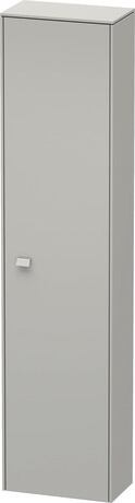 Tall cabinet, BR1320R0707 Hinge position: Right, Concrete grey Matt, Decor, Handle Concrete grey