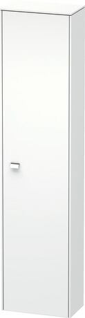 Tall cabinet, BR1320R1018 Hinge position: Right, White Matt, Decor, Handle Chrome