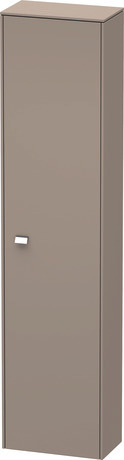 Tall cabinet, BR1320R1043 Hinge position: Right, Basalte Matt, Decor, Handle Chrome