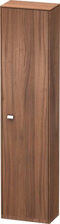 Tall cabinet, BR1320R1079 Hinge position: Right, Walnut Matt, Decor, Handle Chrome