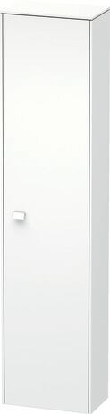 Tall cabinet, BR1320R1818 Hinge position: Right, White Matt, Decor, Handle White