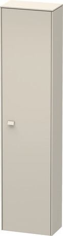 Tall cabinet, BR1320R9191 Hinge position: Right, taupe Matt, Decor, Handle taupe