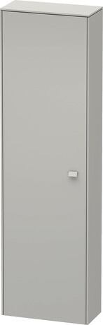 Tall cabinet, BR1321L0707 Hinge position: Left, Concrete grey Matt, Decor, Handle Concrete grey