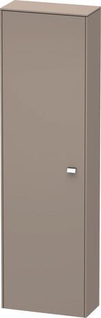 Tall cabinet, BR1321L1043 Hinge position: Left, Basalte Matt, Decor, Handle Chrome