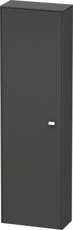 Tall cabinet, BR1321L1049 Hinge position: Left, Graphite Matt, Decor, Handle Chrome