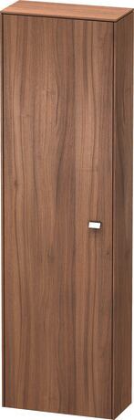 Tall cabinet, BR1321L1079 Hinge position: Left, Walnut Matt, Decor, Handle Chrome