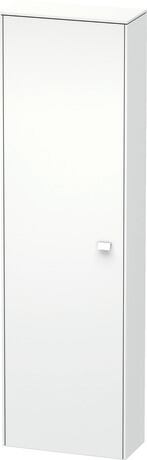 Tall cabinet, BR1321L1818 Hinge position: Left, White Matt, Decor, Handle White