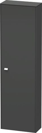 Tall cabinet, BR1321R1049 Hinge position: Right, Graphite Matt, Decor, Handle Chrome