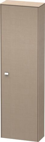 Tall cabinet, BR1321R1075 Hinge position: Right, Linen Matt, Decor, Handle Chrome