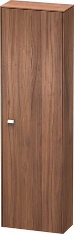 Tall cabinet, BR1321R1079 Hinge position: Right, Walnut Matt, Decor, Handle Chrome