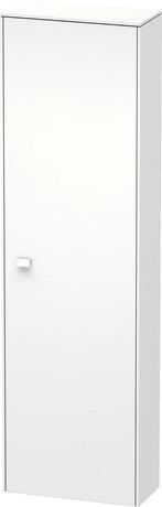 Tall cabinet, BR1321R1818 Hinge position: Right, White Matt, Decor, Handle White