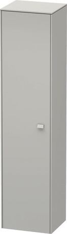 Tall cabinet, BR1330L0707 Hinge position: Left, Concrete grey Matt, Decor, Handle Concrete grey