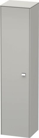 Tall cabinet, BR1330L1007 Hinge position: Left, Concrete grey Matt, Decor, Handle Chrome