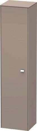 Tall cabinet, BR1330L1043 Hinge position: Left, Basalte Matt, Decor, Handle Chrome