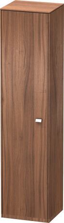 Tall cabinet, BR1330L1079 Hinge position: Left, Walnut Matt, Decor, Handle Chrome