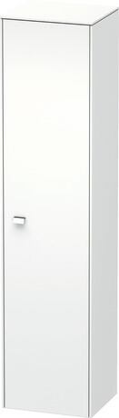 Tall cabinet, BR1330R1018 Hinge position: Right, White Matt, Decor, Handle Chrome