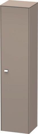 Tall cabinet, BR1330R1043 Hinge position: Right, Basalte Matt, Decor, Handle Chrome