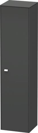 Tall cabinet, BR1330R1049 Hinge position: Right, Graphite Matt, Decor, Handle Chrome