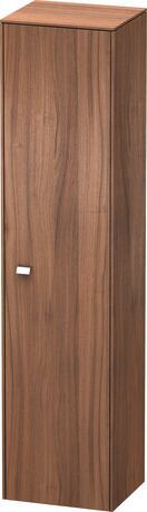 Tall cabinet, BR1330R1079 Hinge position: Right, Walnut Matt, Decor, Handle Chrome