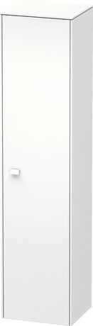 Tall cabinet, BR1330R1818 Hinge position: Right, White Matt, Decor, Handle White