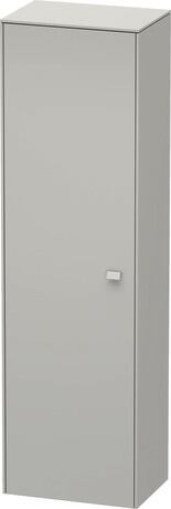 Tall cabinet, BR1331L0707 Hinge position: Left, Concrete grey Matt, Decor, Handle Concrete grey