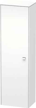 Tall cabinet, BR1331L1018 Hinge position: Left, White Matt, Decor, Handle Chrome