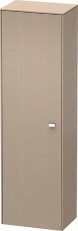 Tall cabinet, BR1331L1075 Hinge position: Left, Linen Matt, Decor, Handle Chrome